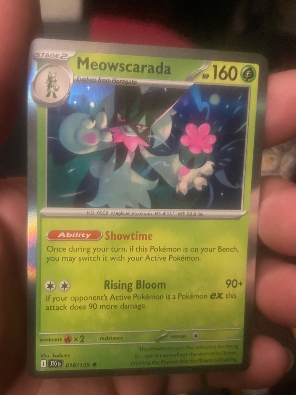 Meowscarada Pokémon Card (018)